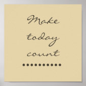 Affirmatie kunst! Positieve stimuleringsmuur Poster (Voorkant)