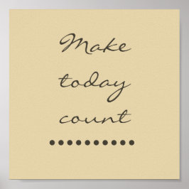 Affirmatie kunst! Positieve stimuleringsmuur Poster