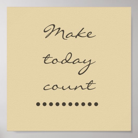 Affirmatie kunst! Positieve stimuleringsmuur Poster (Voorkant)