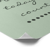 Affirmatie kunst! Positieve stimuleringsmuur Poster (Hoek)