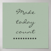 Affirmatie kunst! Positieve stimuleringsmuur Poster (Voorkant)