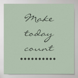 Affirmatie kunst! Positieve stimuleringsmuur Poster