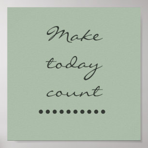 Affirmatie kunst! Positieve stimuleringsmuur Poster