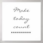 Affirmatie kunst! Positieve stimuleringsmuur Poster (Voorkant)