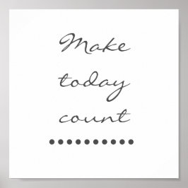 Affirmatie kunst! Positieve stimuleringsmuur Poster