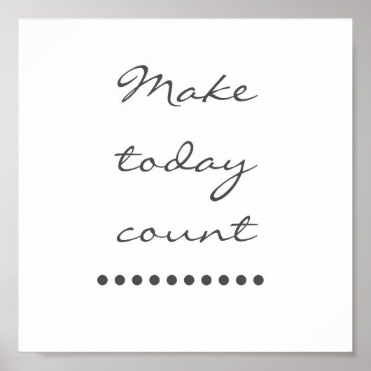 Affirmatie kunst! Positieve stimuleringsmuur Poster (Voorkant)