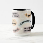Affirmatie Mok met positieve quotes (Voorkant rechts)