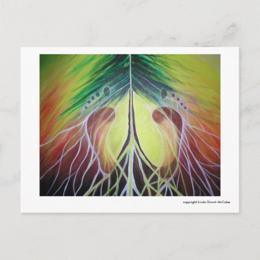 Affirmatie om precies te zijn waar je moet zijn briefkaart (Voorkant)