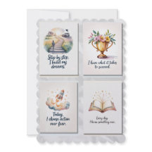 Affirmatie Positiviteit Kaarten met 8 Positieve Qu