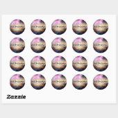Affirmatie: Vertrouw op het universum Ronde Sticker (Vel)