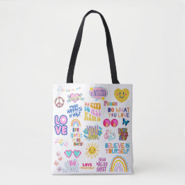 AFFIRMATIES ZELFLIEFDE CANVAS TAS