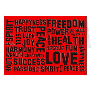 affirmaties zwart vuurrood