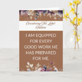 Affirmation card mental wellness for her - Beige Kaart (Gele Bloem)