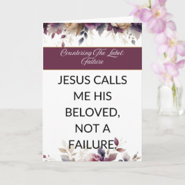 Affirmation card mental wellness for her - White  Kaart