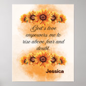 Affirmation Faith: God's Love Empowers Me Poster (Voorkant)