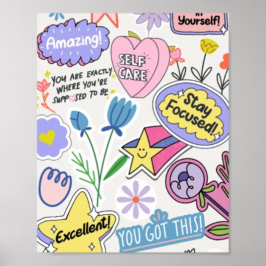 affirmation poster for classroom or home (Voorkant)