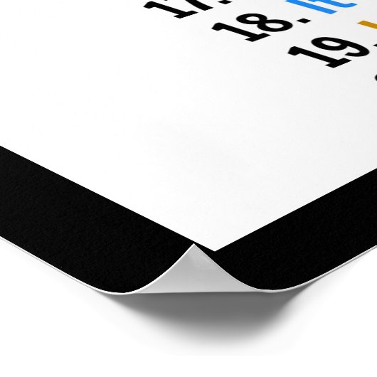 Affirmations Office Poster - Warrior Mindset (Hoek)