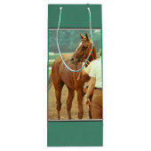 Affirmed Thoroughbred Racehorse 1978 Wijn Cadeautas (Achterkant)