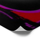 Affisch - alfabet graffitti - röd poster (Hoek)