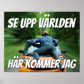 Affisch - Se upp världen Poster (Voorkant)