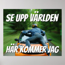 Affisch - Se upp världen