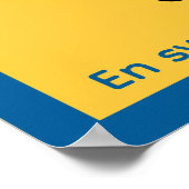 Affisch — Svensk tiger Poster (Hoek)