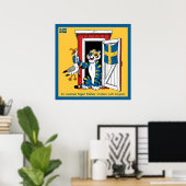 Affisch — Svensk tiger Poster (Thuiskantoor)