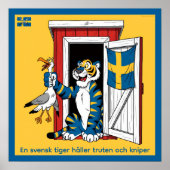 Affisch — Svensk tiger Poster (Voorkant)