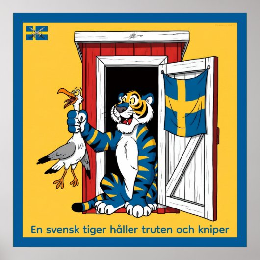 Affisch — Svensk tiger Poster (Voorkant)