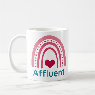 Affluent Viva Magenta Boho Rainbow Koffiemok