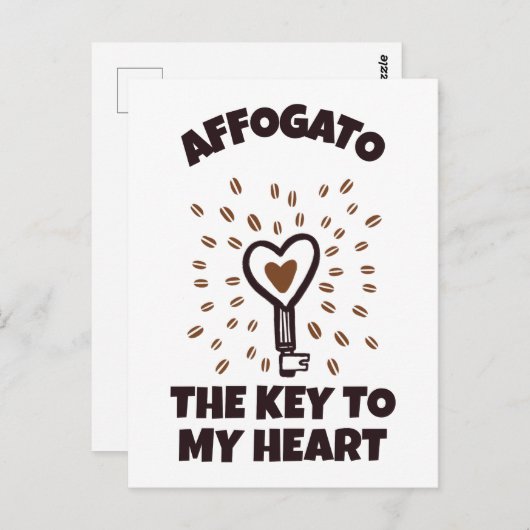 Affogato Briefkaart (Voorkant / Achterkant)