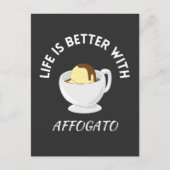 Affogato koffie briefkaart (Voorkant)