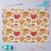 Affogato Koffie No 2 efemera collage patroon Tissuepapier (Craft)