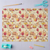 Affogato Koffie No 3 efemera collage patroon Tissuepapier (Craft)