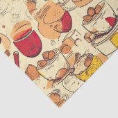 Affogato Koffie No 3 efemera collage patroon Tissuepapier (Detail)