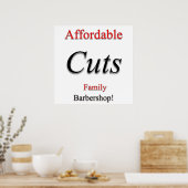 Afforadble Cuts Poster Matte (Keuken)