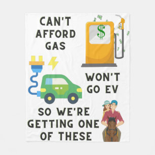 Afford Gas of EV kan dus geen paardenheekcadeau ko Fleece Deken