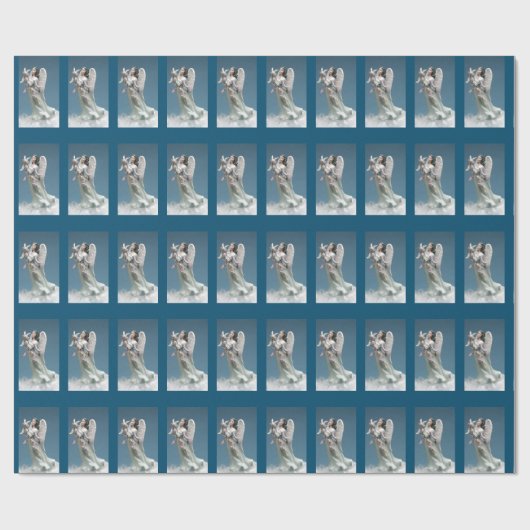 Affrican American Angel en Dove Cadeaupapier (Vlak)