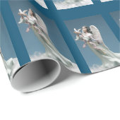 Affrican American Angel en Dove Cadeaupapier (Rol Hoek)