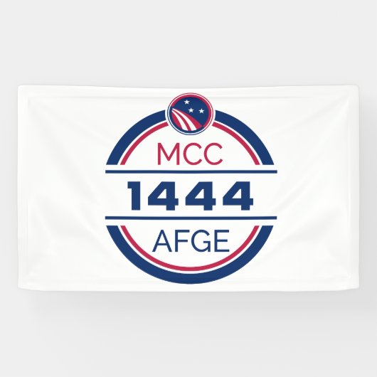 AFGE 1444-banner Spandoek (Horizontaal)