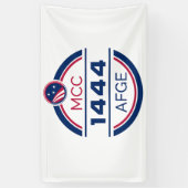 AFGE 1444-banner Spandoek (Verticaal)