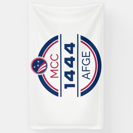 AFGE 1444-banner Spandoek (Verticaal)