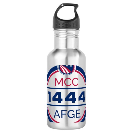 AFGE Local 1444 Waterfles Staal (Voorkant)