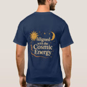 Afge stemd met de Boho Hemel Kosmische Energie T-shirt (Achterkant)
