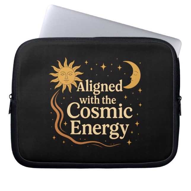Afge stemd met de Kosmische Energie Boho Hemels Laptop Sleeve (Voorkant)