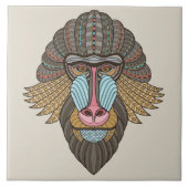 afgebeeld Baboon Tegeltje (Voorkant)