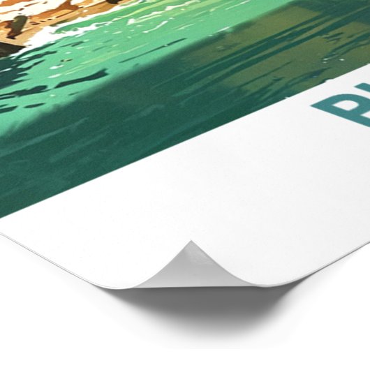 Afgebeeld Rocks, Michigan, prachtig landschap Poster (Hoek)