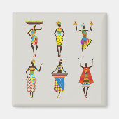 Afgebeeldende Afrikaanse vrouwen Magneet (Voorkant)