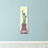 afgebeend beeld van het vrije verticale canvas (Insitu (Houten vloer))