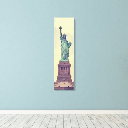  afgebeend beeld van het vrije verticale canvas afdruk (Insitu (Houten vloer))